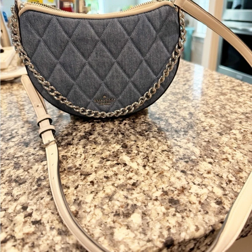 Kate Spade Carey Denim Zip Top Crossbody